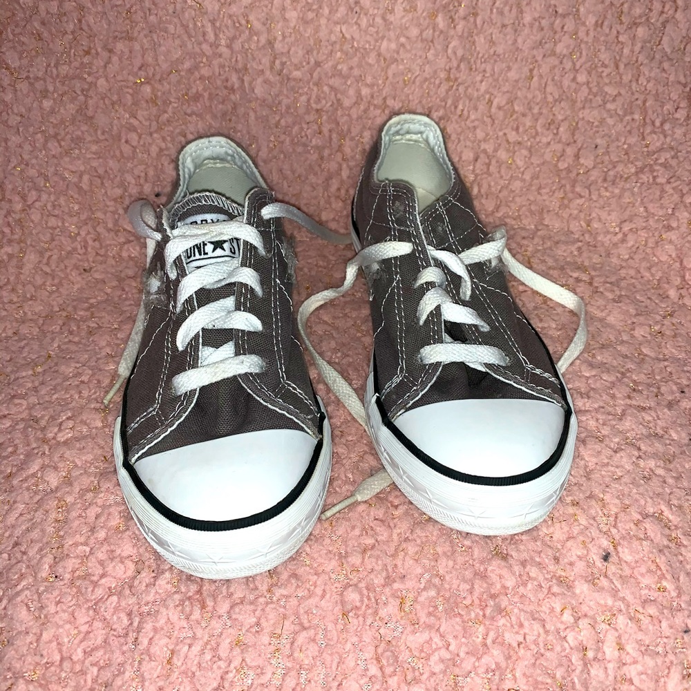 Converse One Star Grey Boy Sneakers Size 2
